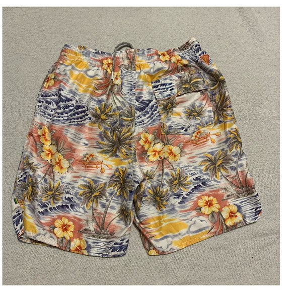 True Grit Waterman Drawstring Floral Swim Trucks Board Short Men's Size Small - Picture 2 of 8
